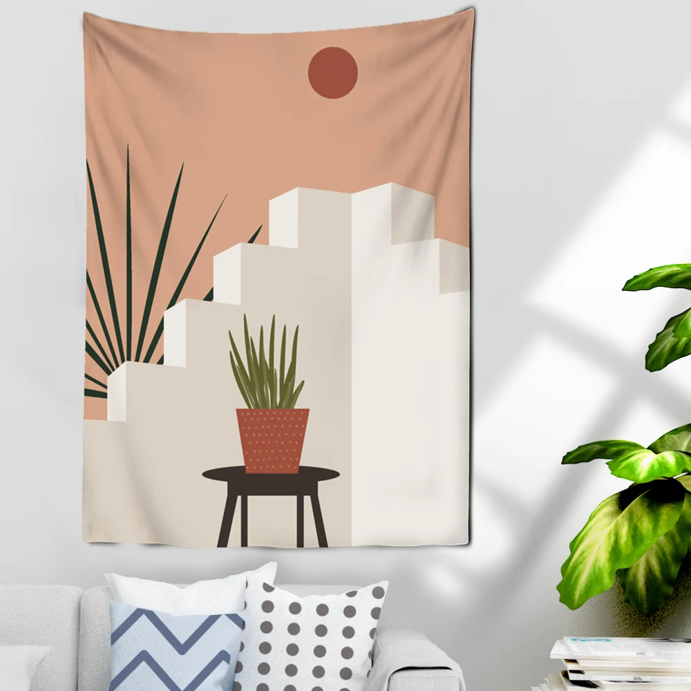 Богемная африканская девушка кошка настенная Картина на холсте скандинавский