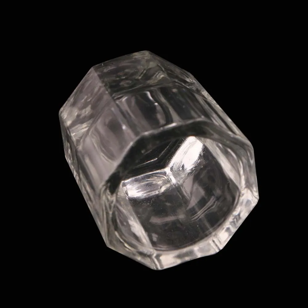 Про 1 шт прозрачный хрусталь стеклянная посуда для ногтей инструменты искусства