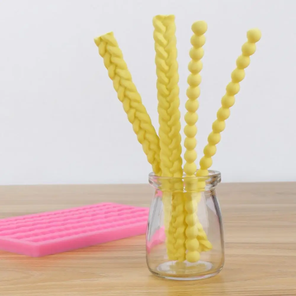 Силиконовые формы для помадки 3d перламутровые вязания веревки инструмент