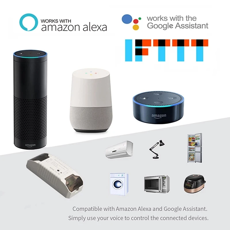 

Universal Breaker Timer Smart Life Tuya Wireless Remote Control Works With Alexa Google Home DIY WiFi RF433 Smart Light Switch