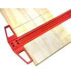 Расширенная линейка из алюминиевого сплава с Т-образным отверстием, стеклянная линейка для специальных чертежей, рекламный маркировочный измеритель со скрещенными чертежами