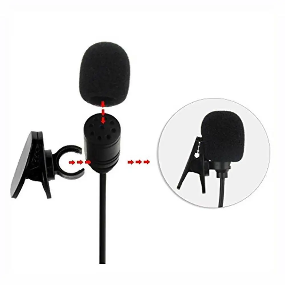 Мини микрофон 3 5 мм с активным зажимом и внешним аудио адаптером для камеры Go Pro Hero