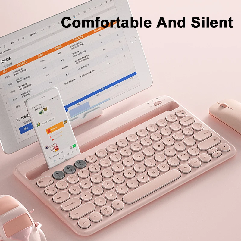 Беспроводная Bluetooth-клавиатура бесшумная Волшебная мини-клавиатура для iPad