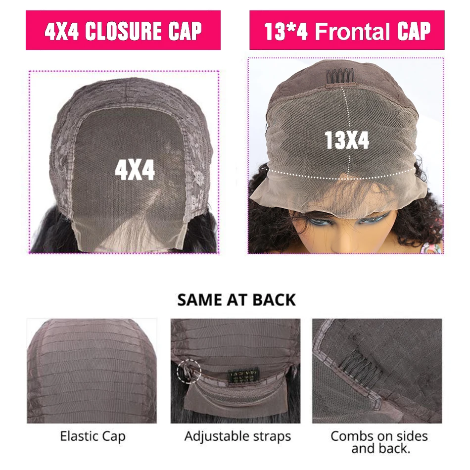 Короткие вьющиеся бразильские парики из человеческих волос с коротким кудрявым