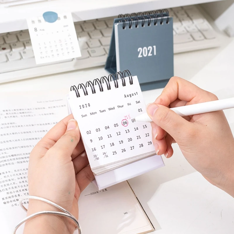 Настольный мини календарь 2021 Вертикальный флип 2020 стол/настенный для планировки
