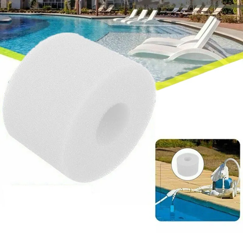 10Pcs Swimming Pool Filter Foam Reusable Washable Sponge Suitable Bubble Jetted Pure SPA for Intex S1 Type | Дом и сад