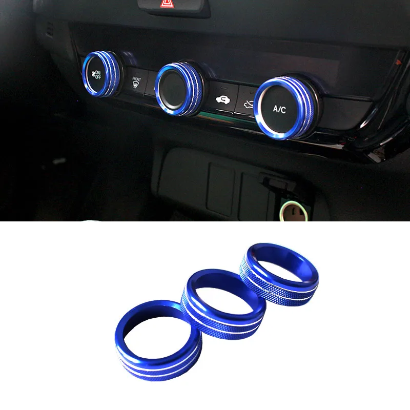 

Hivotd ручка переключателя кондиционера автомобиля, крышка кольца, рамка управления, стикер, аксессуары для Хонда Фит GR9 Джаз Crosstar 2021