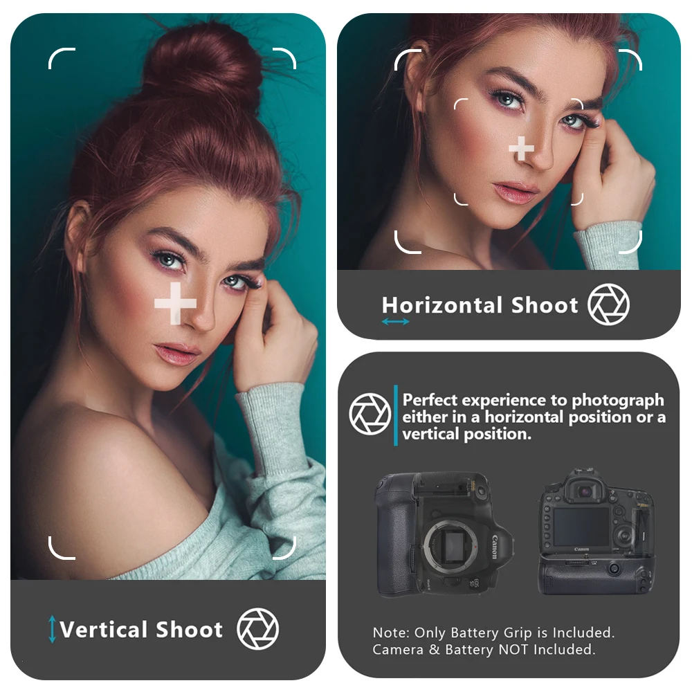 Фотоаппарат Mcoplus с вертикальной ручкой для Canon 5D Mark III 5diii 5D3 5DS 5DSR - купить по