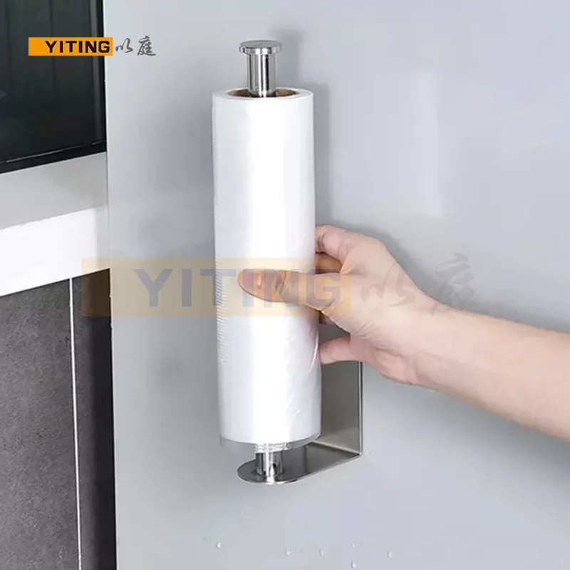 Кухня бумага держатель 304 нержавеющая сталь для волочения проволоки бумаги