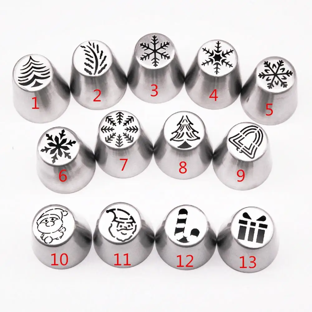 Кондитерская трубка для Рождественского торта форма крема глазури насадка