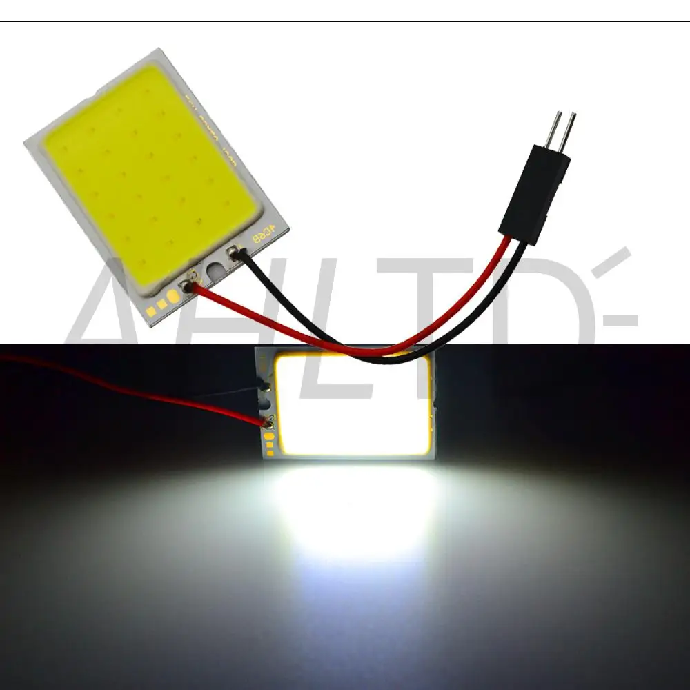 2 шт. T10 удара 24smd Светодиодная панель для автомобиля супер белый авто Интерьер Чтение карта лампа светильник купол с фестонами BA9S 3 адаптер AC/DC 12V