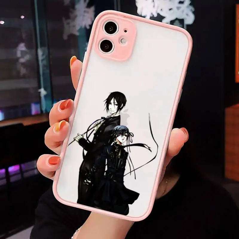 

Black Butler Japan anime Phone Cases matte transparent For iphone 7 8 11 12 plus mini x xs xr pro max cover