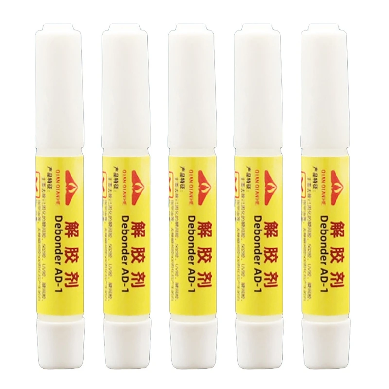 

5pcs 502 Glue Remover 2g Strong Efficient UV Glue Dispergator Debonder Degumming Agent Cleaning Nail Polish Tool