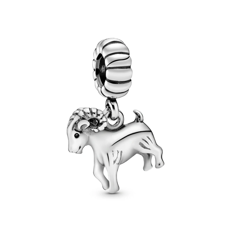 

Genuine 925 Sterling Silver Zodiac Sheep Charm&Bead Fit Original 3mm Bracelet&Bangle For Women Birthday Fashion Jewelry Gift