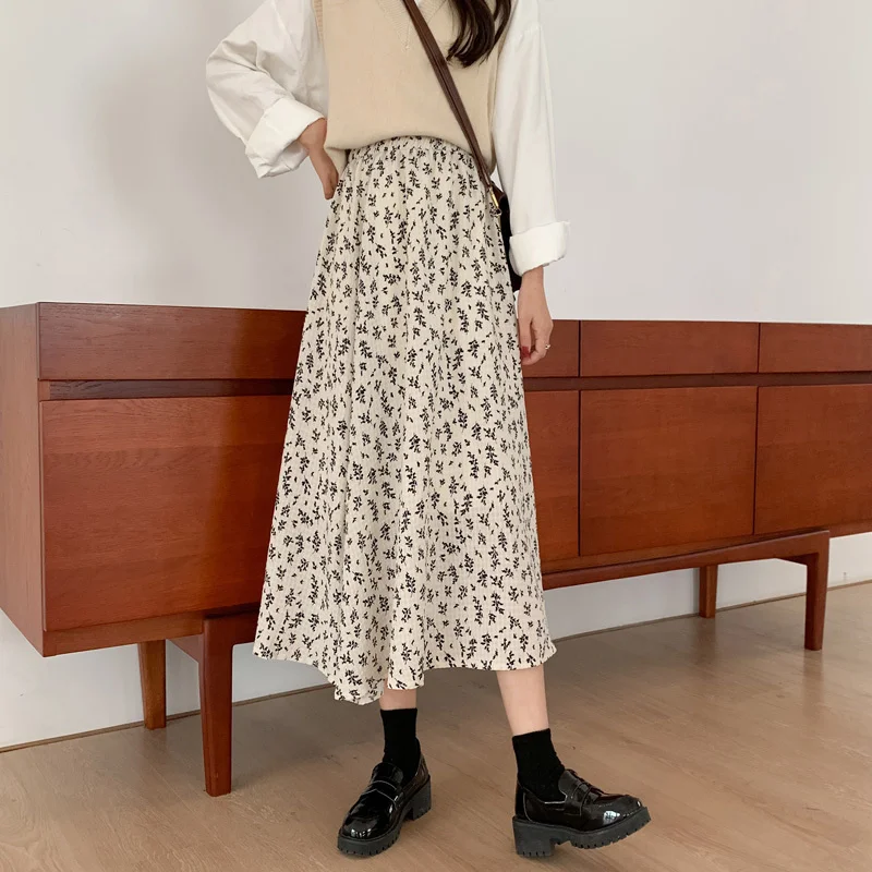 Романтичная юбка-Униформа с высокой талией для студентов | Женская одежда