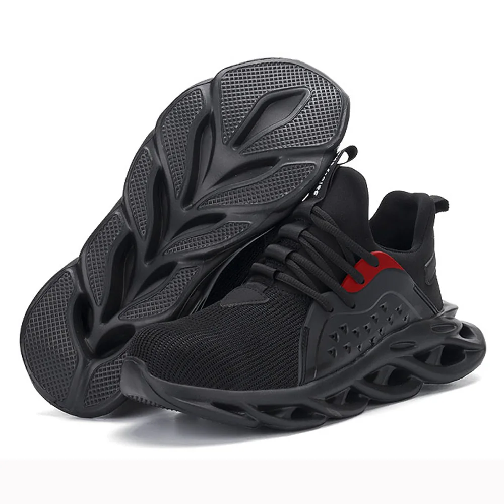 

Men Indestructible Work Shoes Mesh Steel Toe Anti Smashing Safety Shoes Light Puncture Comfortable Breathable Boot Work Sneakers