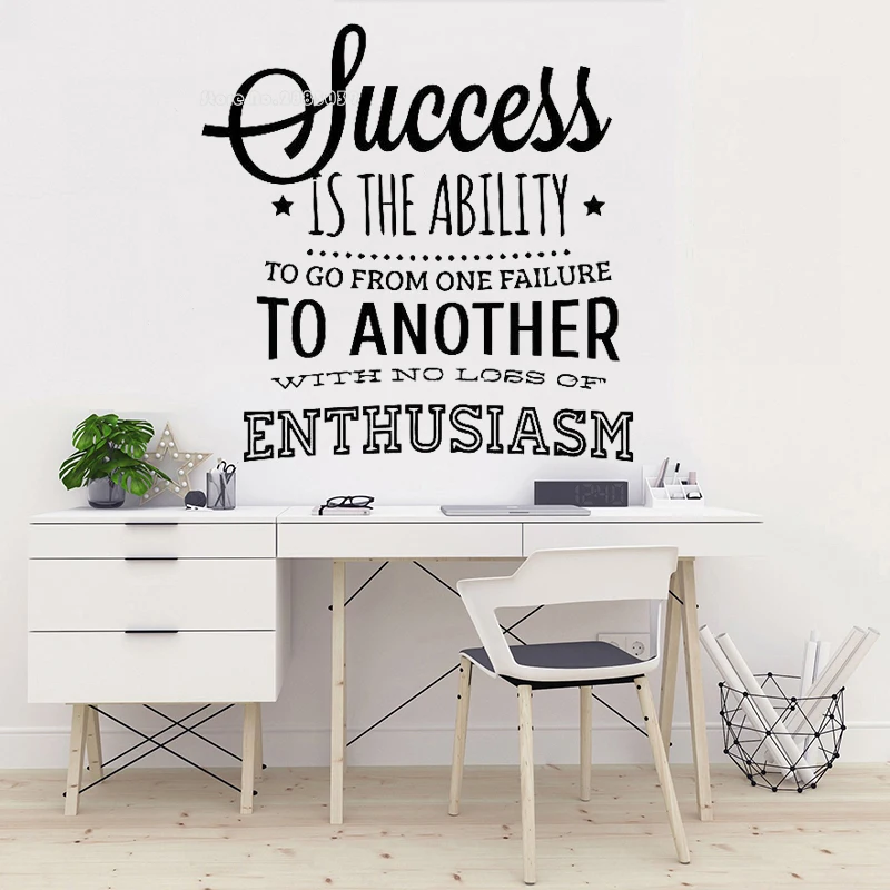 

Наш успех-это способность Настенная Наклейка с надписью фразы слова виниловые наклейки на стены офиса прекрасное Декор личность Обои для рабочего стола LL818