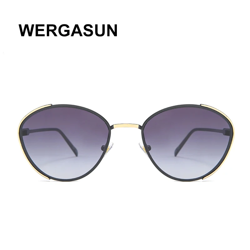 WERGASUN брендовые роскошные солнцезащитные очки женские оверсайз Солнцезащитные