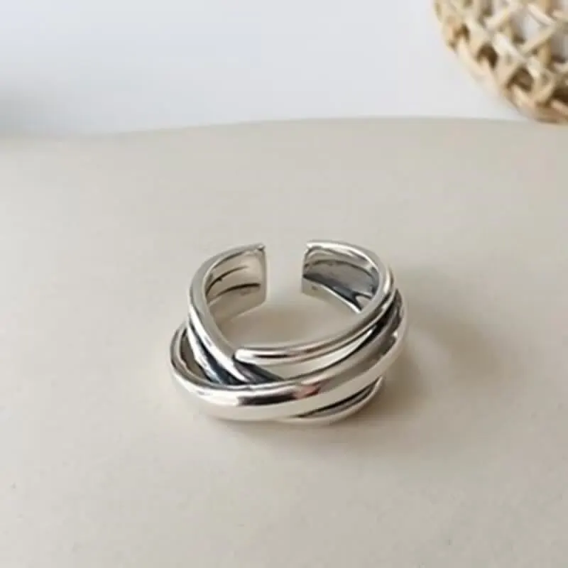 

Exaggerated Personality Geometric Irregular Rings for Women Bohemian Retro Adjustable Antique Ring