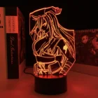 Сказочный хвост аниме фигурка эрзы алый светодиодный ночсветильник для детской спальни Декор Светильник подарок на день рождения манга 3D настольная лампа