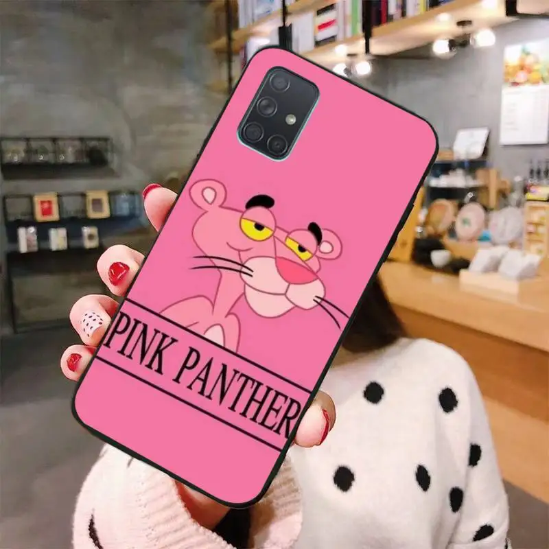 HPCHCJHM Pink Panther Phone Case For Samsung A10 A20 A30 A40 A50 A70 A80 A71 A51 A6 A8 2018 | Мобильные телефоны и