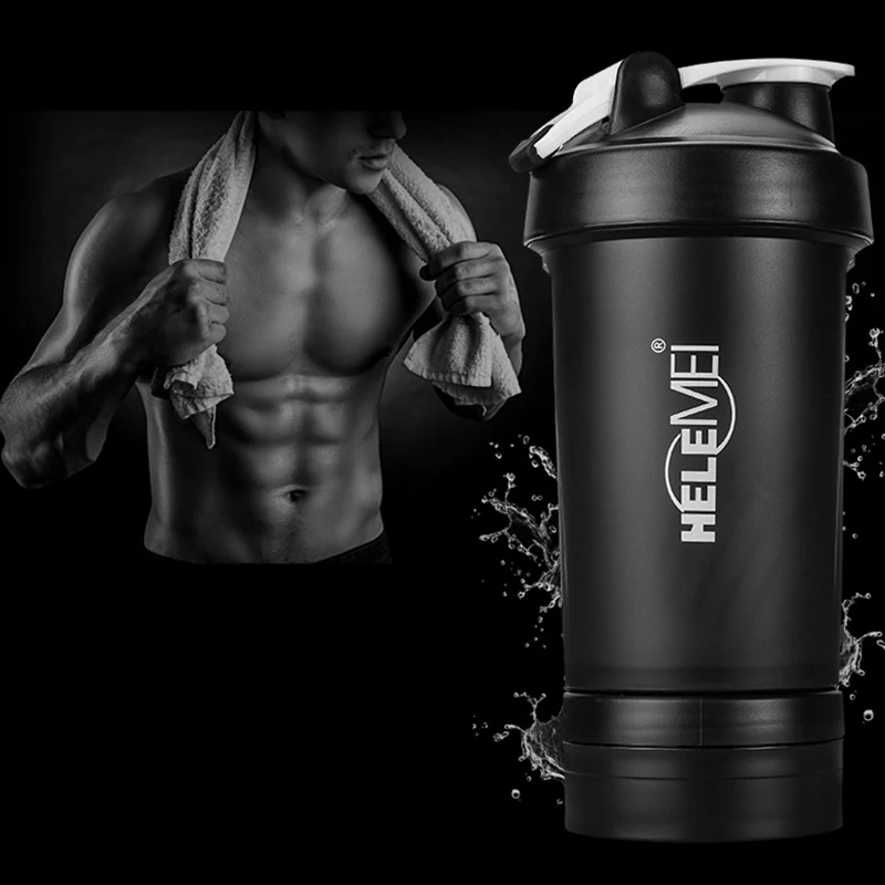 650 мл Пластик скраб тряски чашки весы Шейкер Бутылка шейкер для протеина