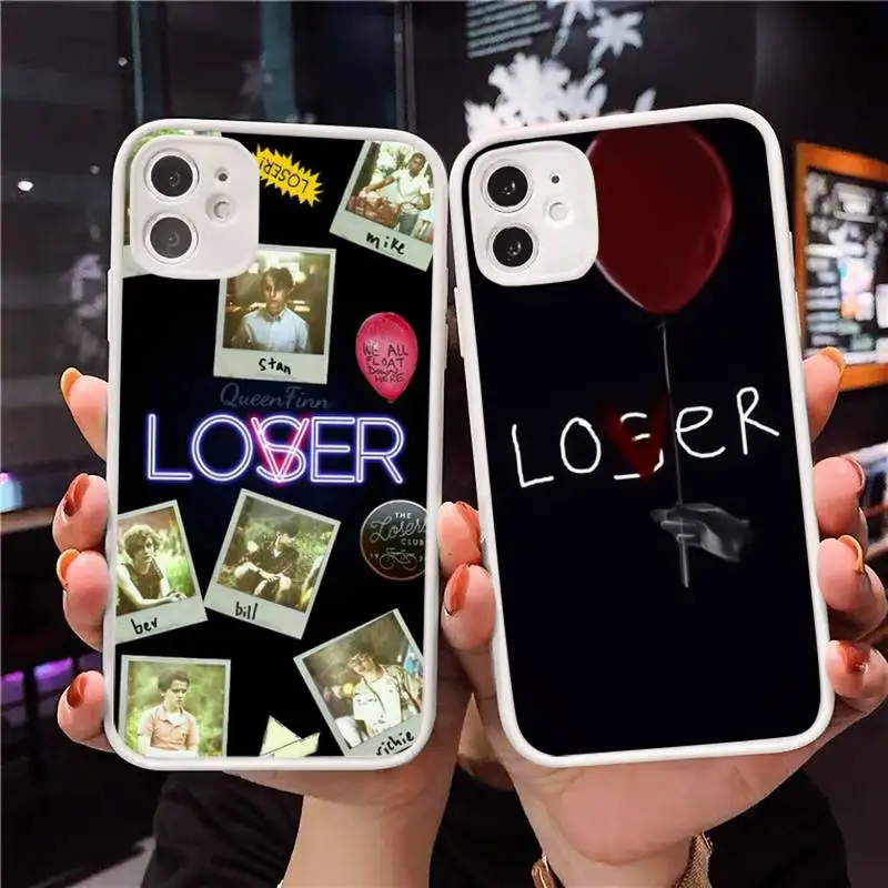 

Movie It Losers Club Lover Bling Phone Cases Matte Transparent for iPhone 7 8 11 12 s mini pro X XS XR MAX Plus cover funda