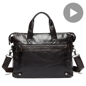 Большая деловая сумка-мессенджер на плечо, для мужчин и женщин, из натуральной кожи, портфель для документов, сумка для ноутбука, A4