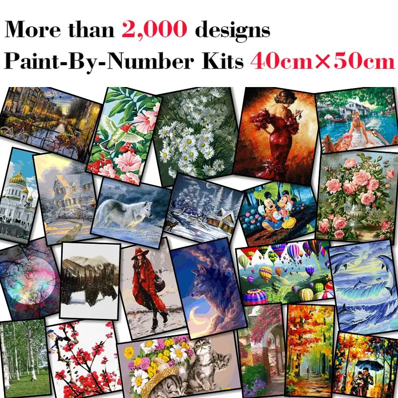 

Набор для рисования по номерам Mileelife для детей и взрослых, набор «сделай сам» для начинающих масляных красок, украшение для дома