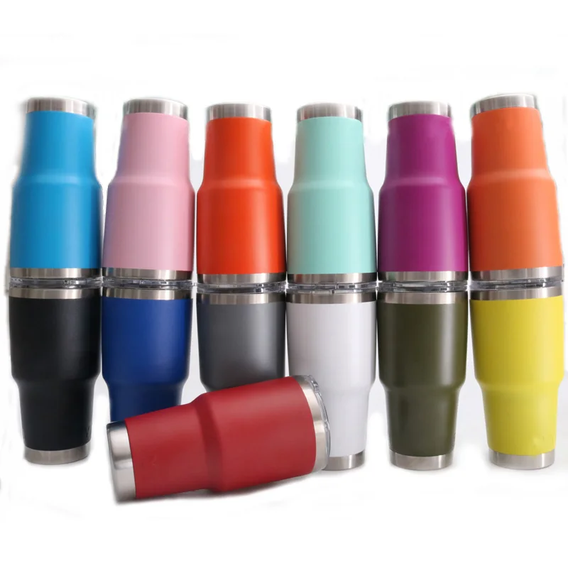 Кружка для путешествий 20 30 унций стакан из нержавеющей стали с двойными стенками