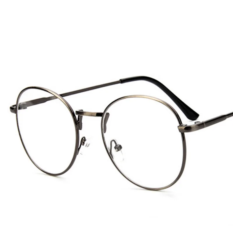 Модные ретро унисекс оправы для век мужчин и женщин простые зеркальные очки