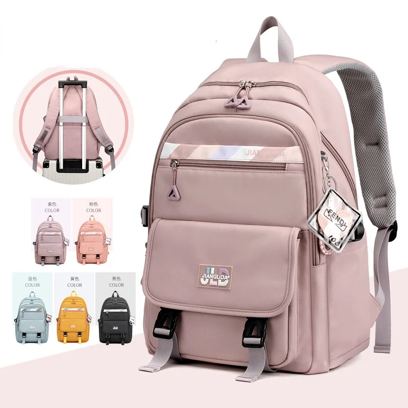 Детские школьные ранцы для девочек-подростков, ортопедический Детский рюкзак, большой школьный портфель для начальной школы