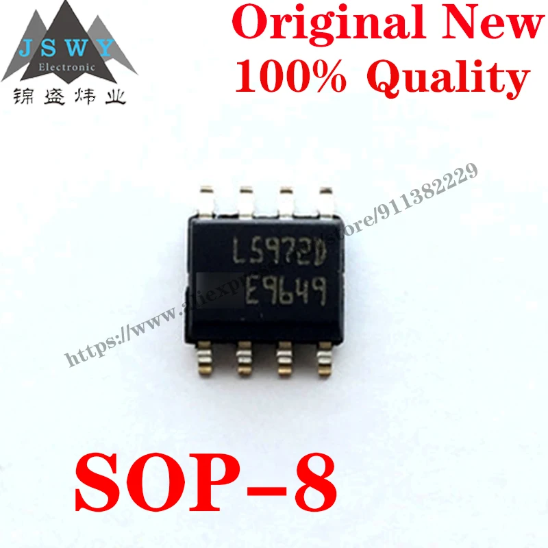 

10~100 PCS L5972D013TR SOP-8 Power Management IC Low Dropout Voltage Regulator IC Chip with for module arduino Free Shipping