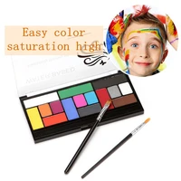 15color body art facial painting makeup fluorescent waterborne cosmetics children entertainment party fun activities