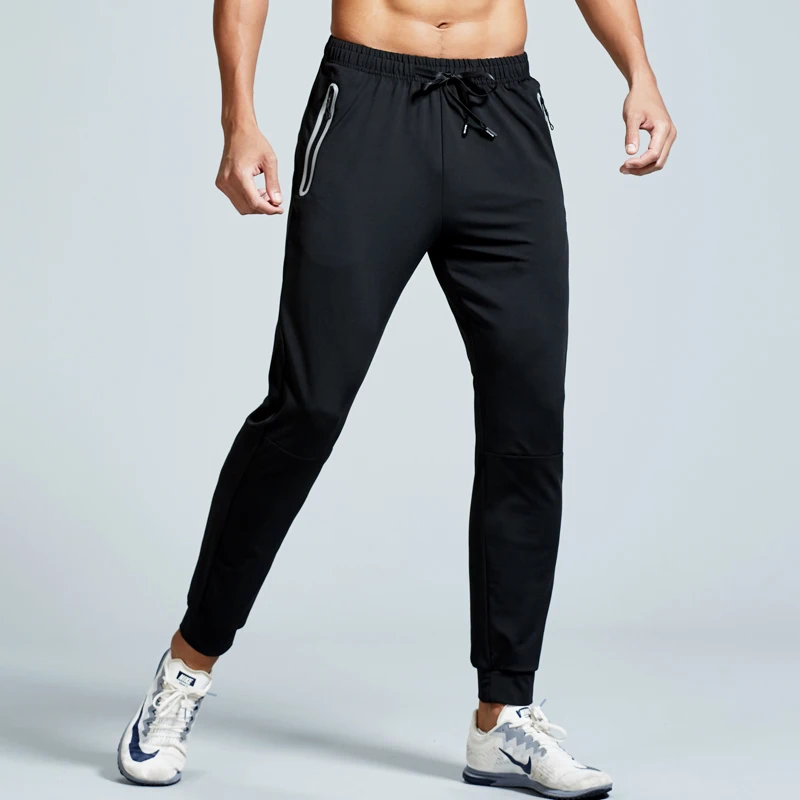 Sports pants men's running fitness football training closing fast dry feet cropped autumn | Спорт и развлечения