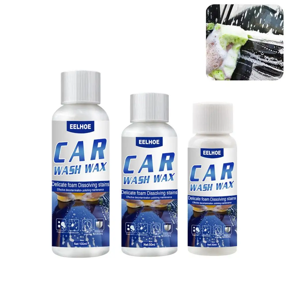 

30ml/50ml/100ml Concentrated Car Wash Wax Car Foam Cleaner Remove Glue Polishing Wax Clean Artifact Car Curing Agent