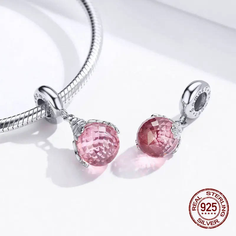 Стеклянный кристалл Волшебная бутылка кулон подходит браслет оригинальный Шарм