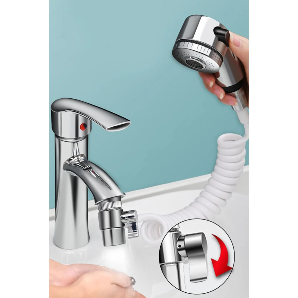 

Portable Bathroom External Shower Hand-held Telescopic Small Nozzle Set Shampoo Bathroom Tools