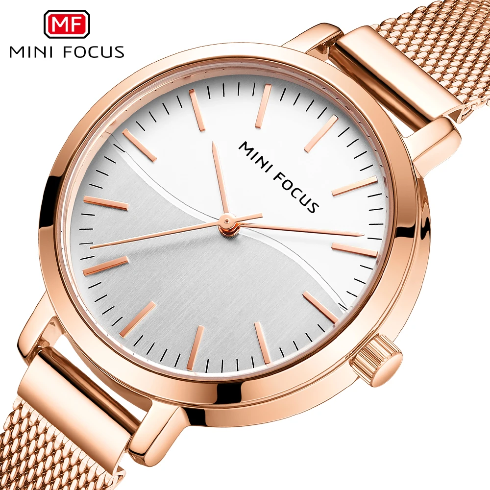 

Брендовые роскошные женские часы MINI FOCUS, водонепроницаемые Модные Кварцевые женские наручные часы из нержавеющей стали, Montre Femme Relogio Feminino