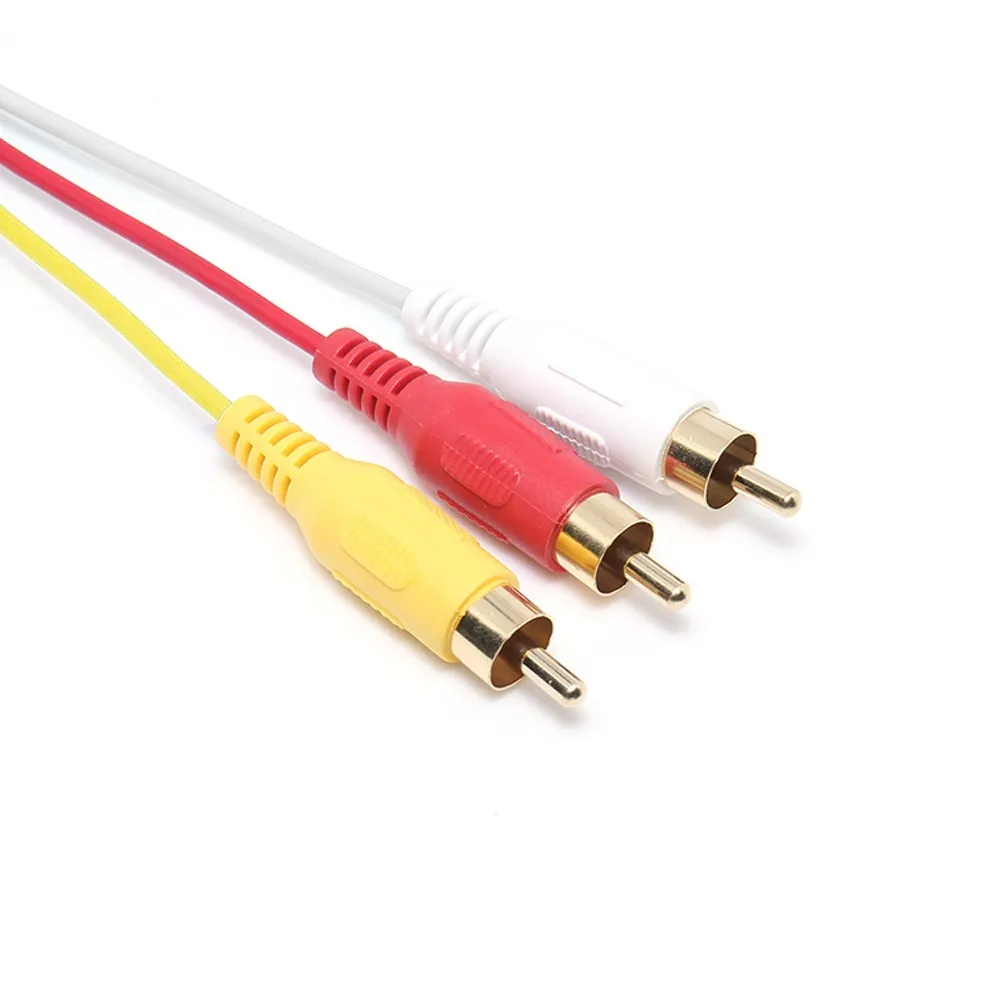 Кабель-адаптер HDMI с разъемом папа на 3 RCA 5 футов аудио AV адаптер для ТВ HD TV DVD 1080P 24K