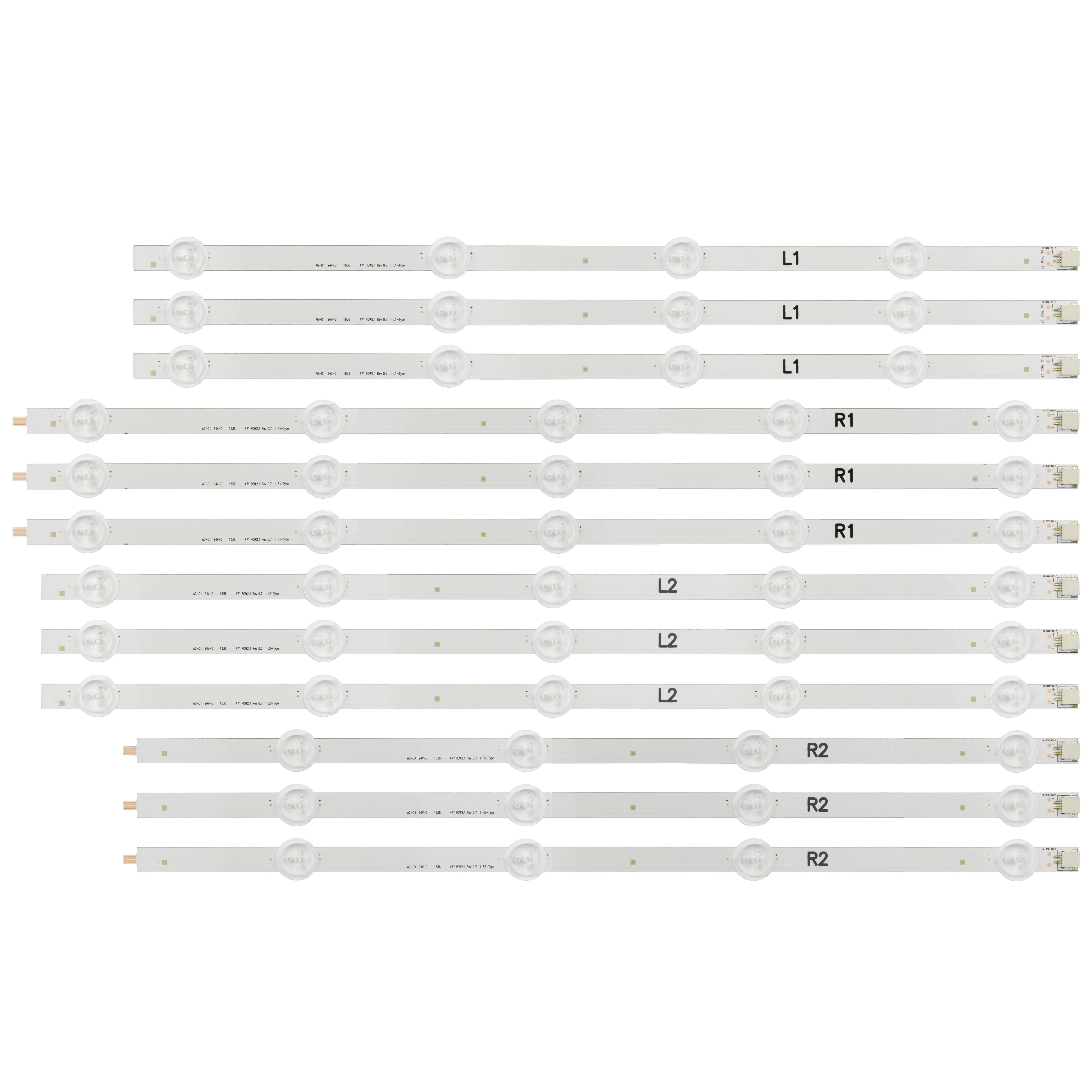 

94cm LED Backlight Lamp strip 9leds For LG 47LN575S 47LN5758 47LN578S 47LN578V 47LN5788 47LN570S 47LN570V 47LN5708 47LN575V
