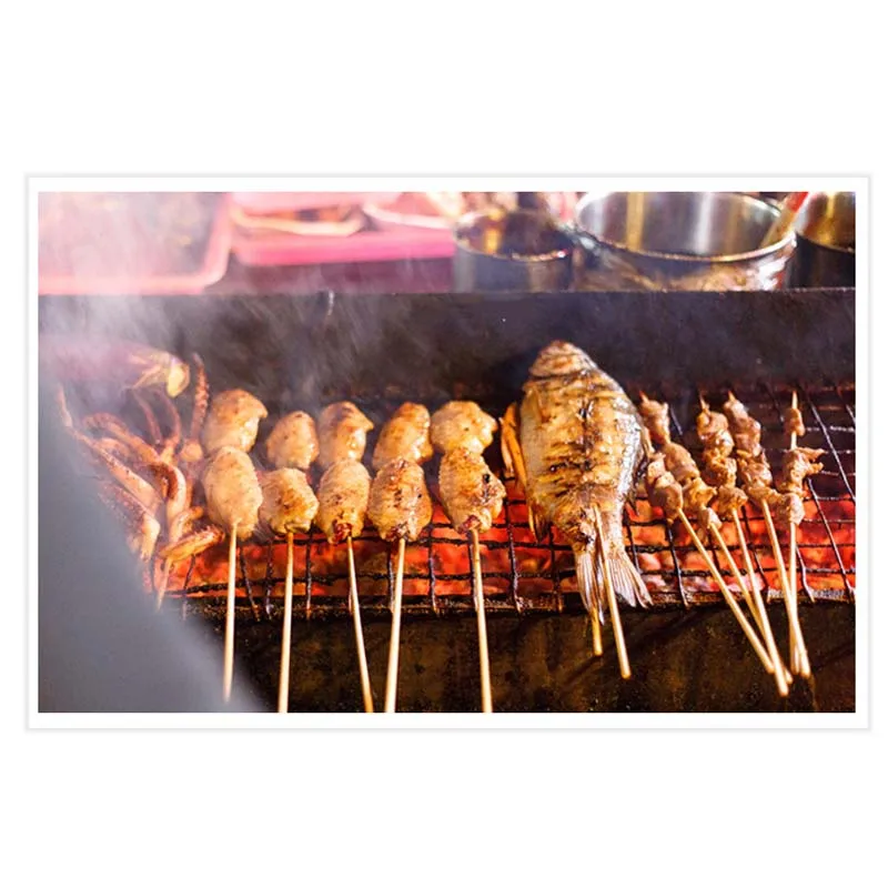 Одноразовые Деревянные палочки инструменты для барбекю натуральные бамбуковые