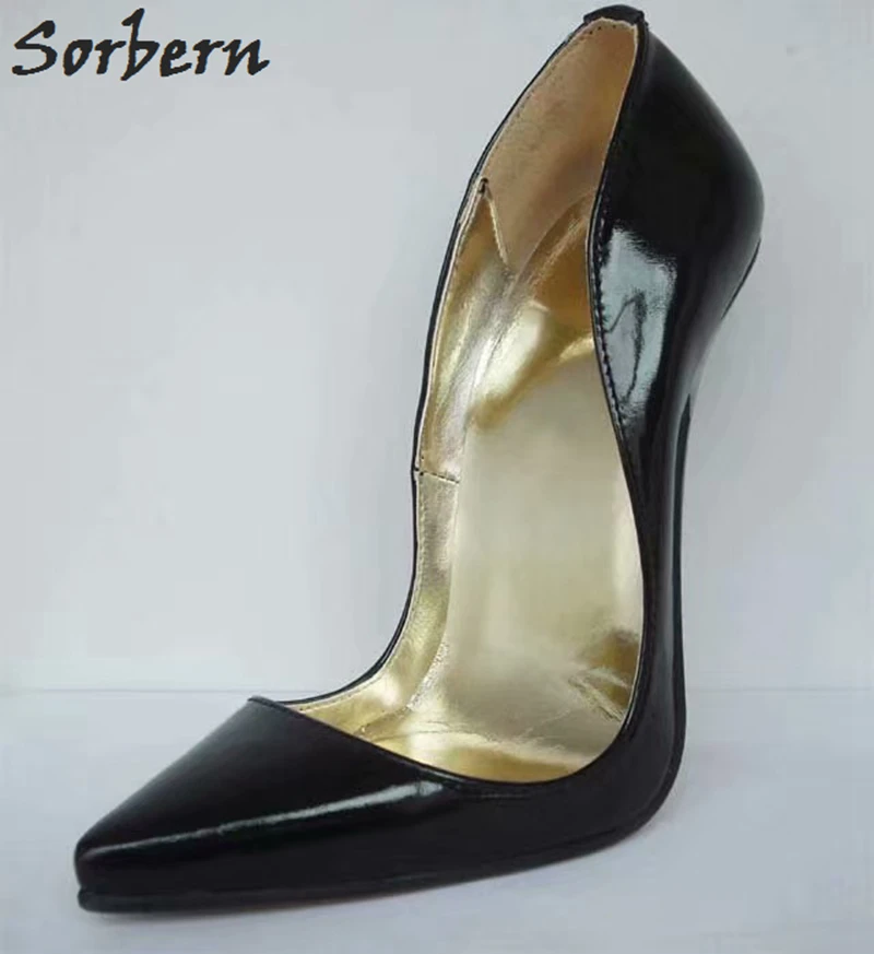 Женские туфли лодочки с острым носком Sorbern офисные на каблуке 6 дюймов шпильке для