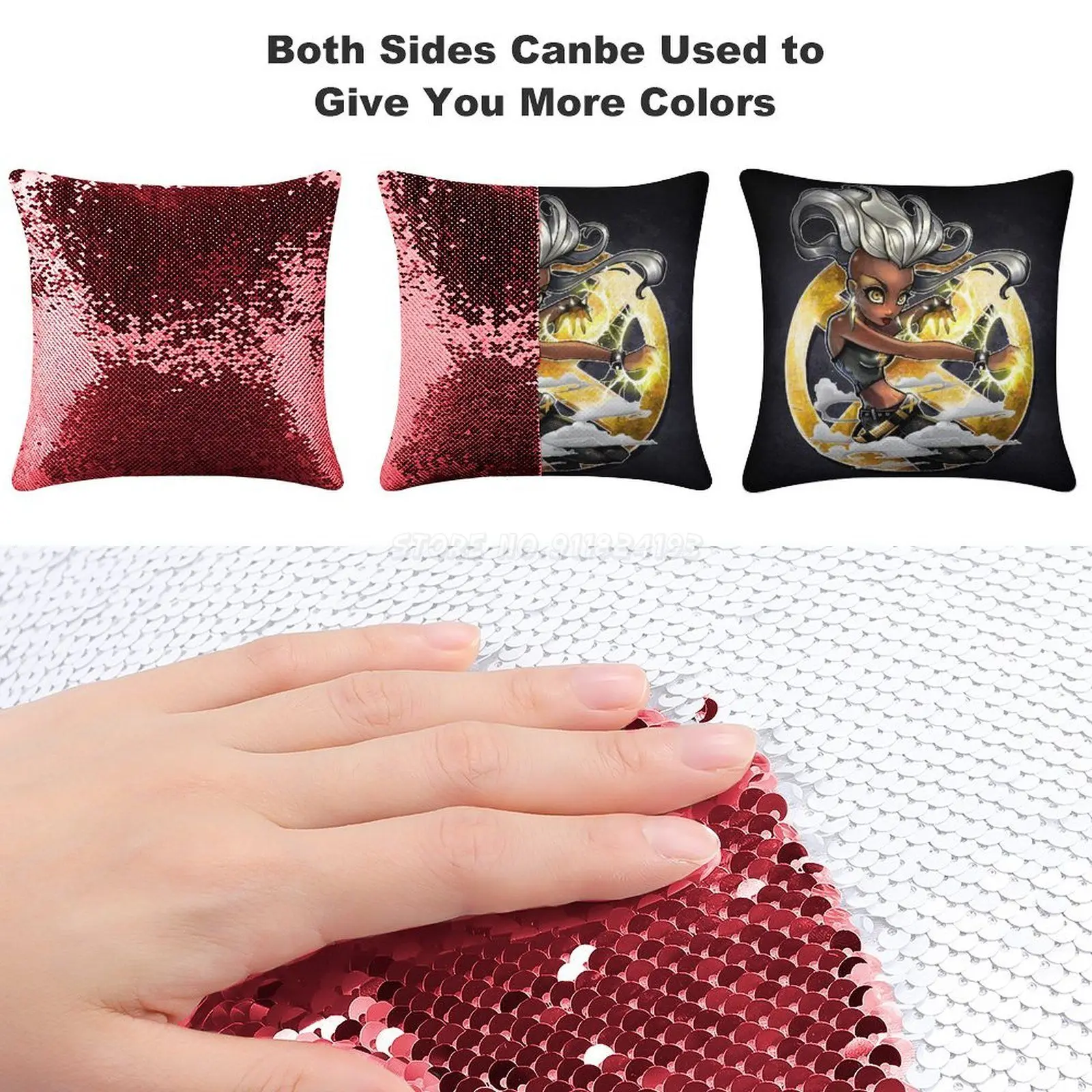 * Наволочка с трещинами поп блестками волшебный чехол для подушек 40 х40 см Русалка