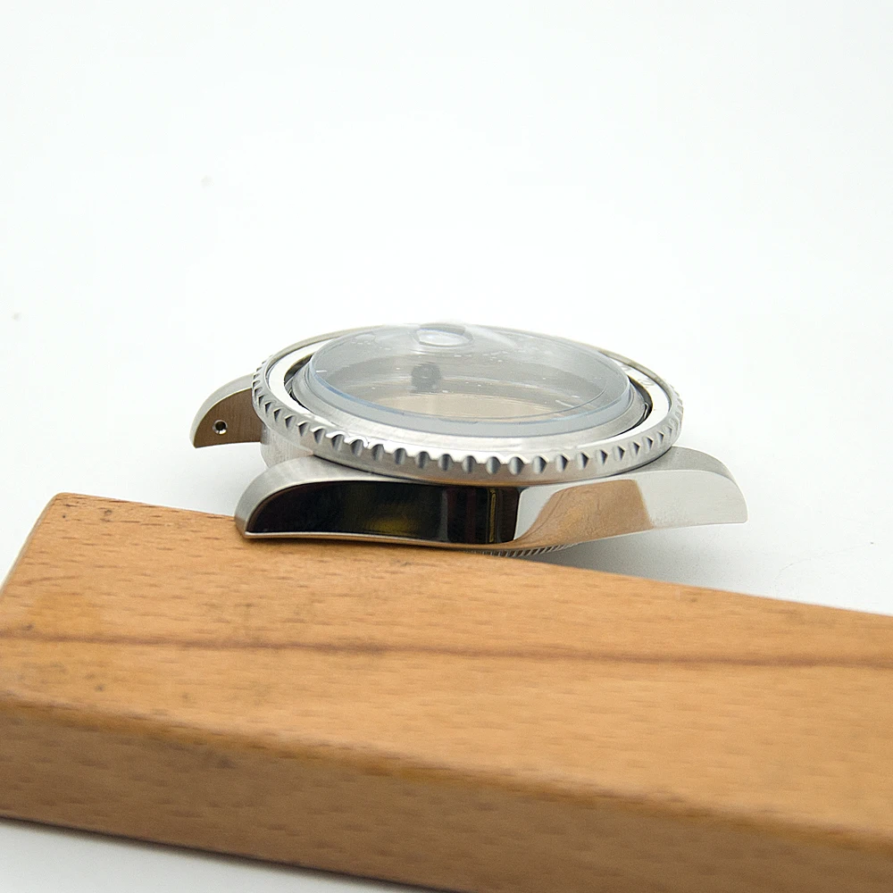 

40MM stainless steel watch case watch strap Blue Green Black ceramics bezel Fit NH35 ETA 2836 Miyota 8215 self-wind movement