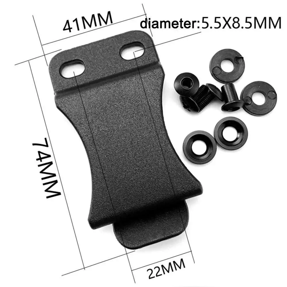 

Tactical K Sheath Holster Waist Clip Outdoor DIY Pocket Sheath Holster Clips Screws For Kydex Belt With V4D5