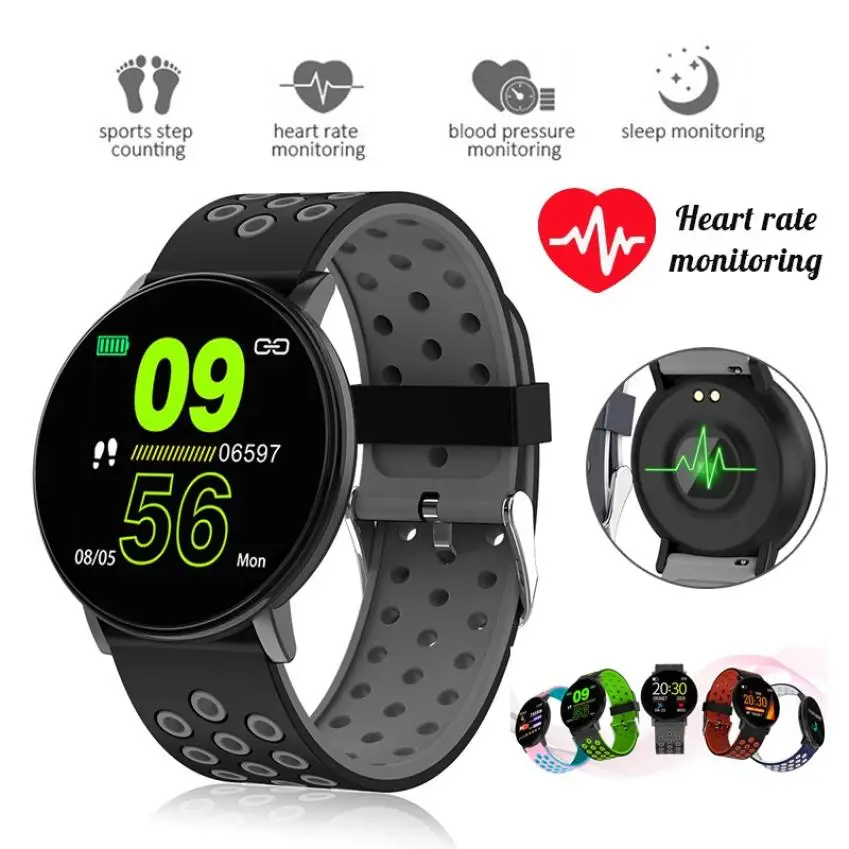 

Men Women Smart Band Watch Color Screen Smart Bracelet Sports Health 100 mAh Large Battery For Xiaomi Iphone Huawei Samsung