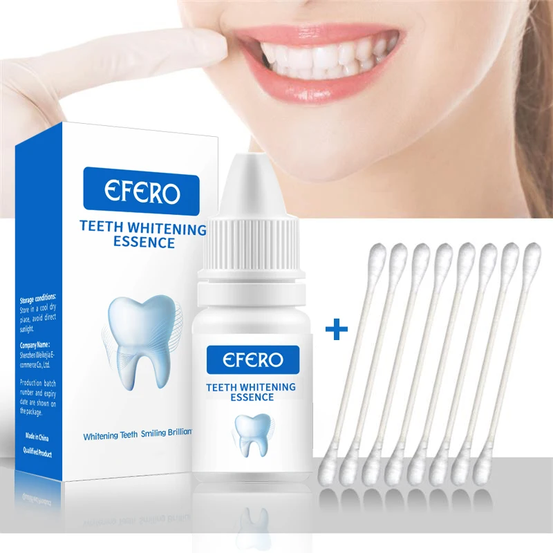 

EFERO Teeth Whitening Essence Powder Clean Oral Hygiene Whiten Teeth Remove Plaque Stains Fresh Breath Oral Hygiene Dental Tools