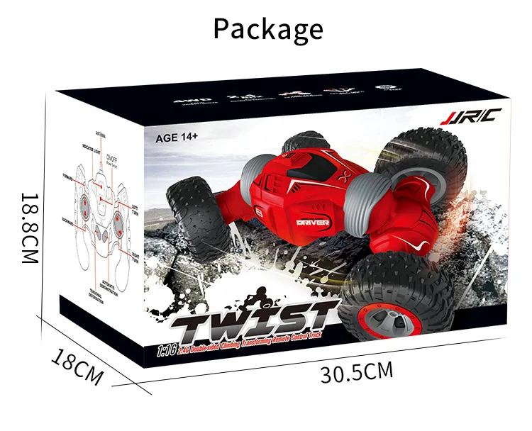 4WD трюк автомобиль игрушки 2,4 г RC автомобиль Твистер двухсторонний флип деформация скалолазание автомобиль сильная мощность открытый RC гоночный автомобиль гусеничный автомобиль
