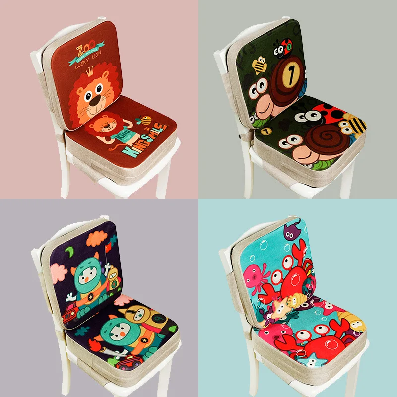 

Portable Children Increased Chair Pad Soft Baby Children Dining Cushion Adjustable Removable Chair Booster Cushion Pram ChairPad